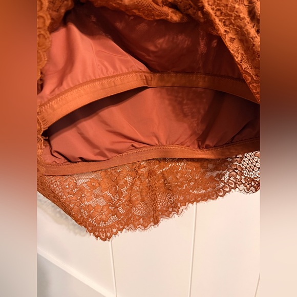 aerie Rust Lace Bralette Womens XL with Adjustable Straps - Picture 5 of 8